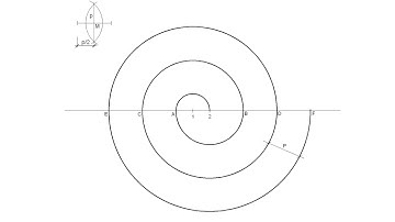 How to draw a two points center spiral