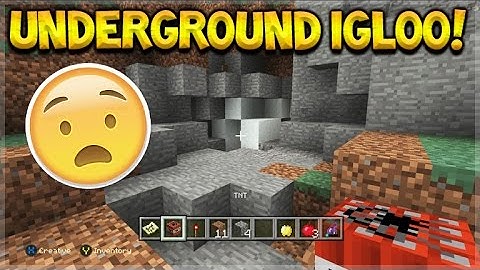 COOL SECRET IGLOO UNDERGROUND! Minecraft Console Edition TU43 Seed