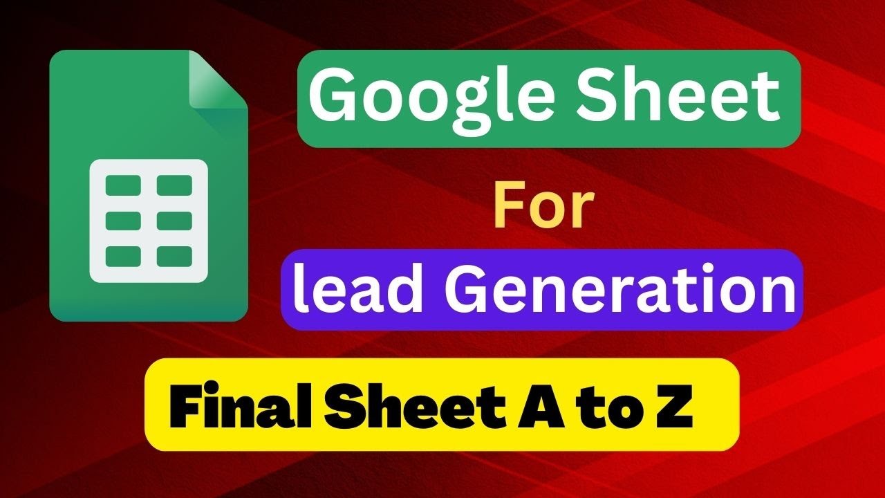 Google Sheet Bangla Tutorial B2B lead Generation Google Sheet