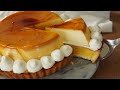【再現レシピ】イタリアンプリンタルト タルトの作り方 How to make tart Italian pudding tart 타르트 スイーツ おやつ お菓子作り プリンの作り方