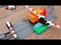 Машинки игрушки Лего Поезда мультики Город машинок 275: Шлагбаум. Мультики для детей про Машинки