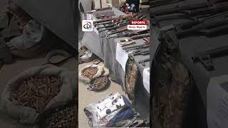 ABUJA CRACKDOWN: POLICE PARADE SEIZED GUNS, UNIFORMS AND CHARMS IN MAJOR CRIME BUST