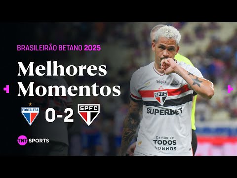 VITÓRIA COM EXPULSÃO PRO TRICOLOR! Fortaleza 0x2 São Paulo - Melhores Momentos - Brasileirão Betano
