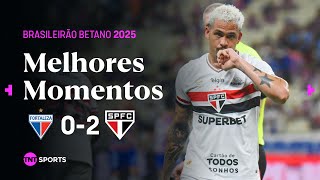 VITÓRIA COM EXPULSÃO PRO TRICOLOR! Fortaleza 0x2 São Paulo - Melhores Momentos - Brasileirão Betano