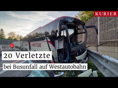20 Verletzte bei Busunfall in Salzburg