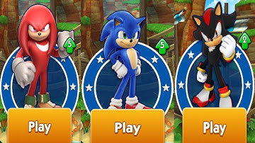 Sonic Dash - MOVIE SONIC vs MOVIE KNUCKLES vs SHADOW - Android Gameplay Showcase