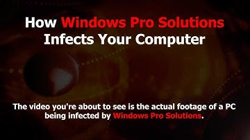 Detect and Remove Windows Pro Solutions Rogue AntiSpyware Video
