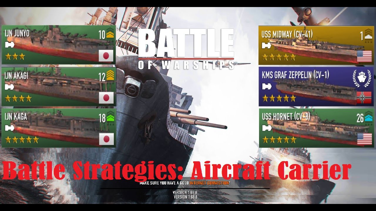 My strategy for Aircraft Carrier- Battle Of Warships