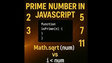 Optimized Prime Number Check in JavaScript | Fast & Clean!