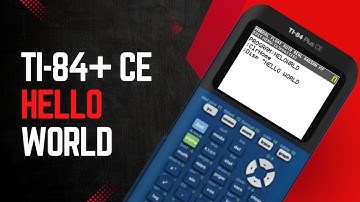 Hello World - TI Calculators!