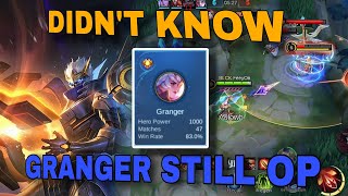 83% WINRATE GRANGER THIS SEASON | I DIDN'T KNOW THAT GRANGER WAS OP | MOBILE LEGENDS #granger