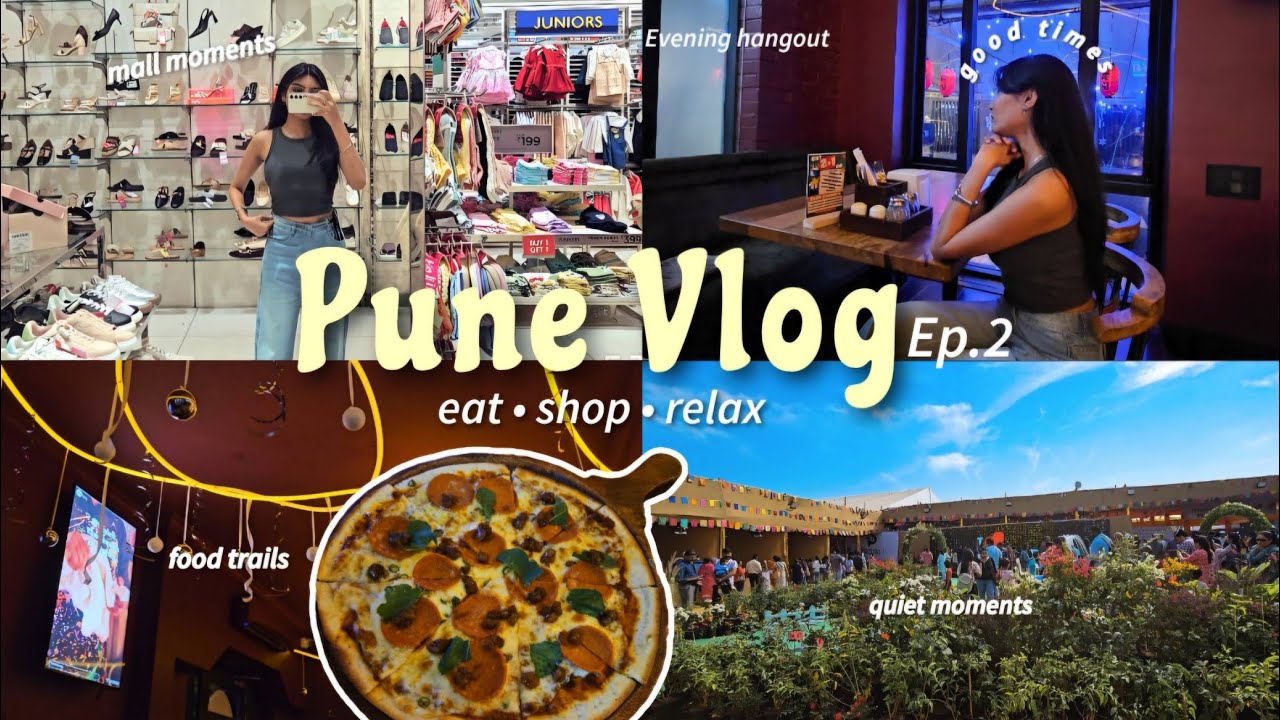 PUNE Diaries | How We Spent a Sunday Night in Pune 🌙Food 🍽️ | Mall 🛍️ | Peaceful Evening ✨ 