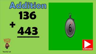 Addition three digits without regrouping #addition #add#math