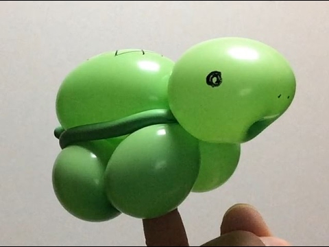 0255 亀 a balloon tortoise - YouTube