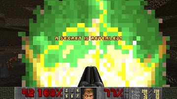 Doom 2 - Doom Zero map23 "Atmos caves" UV-max 07:10