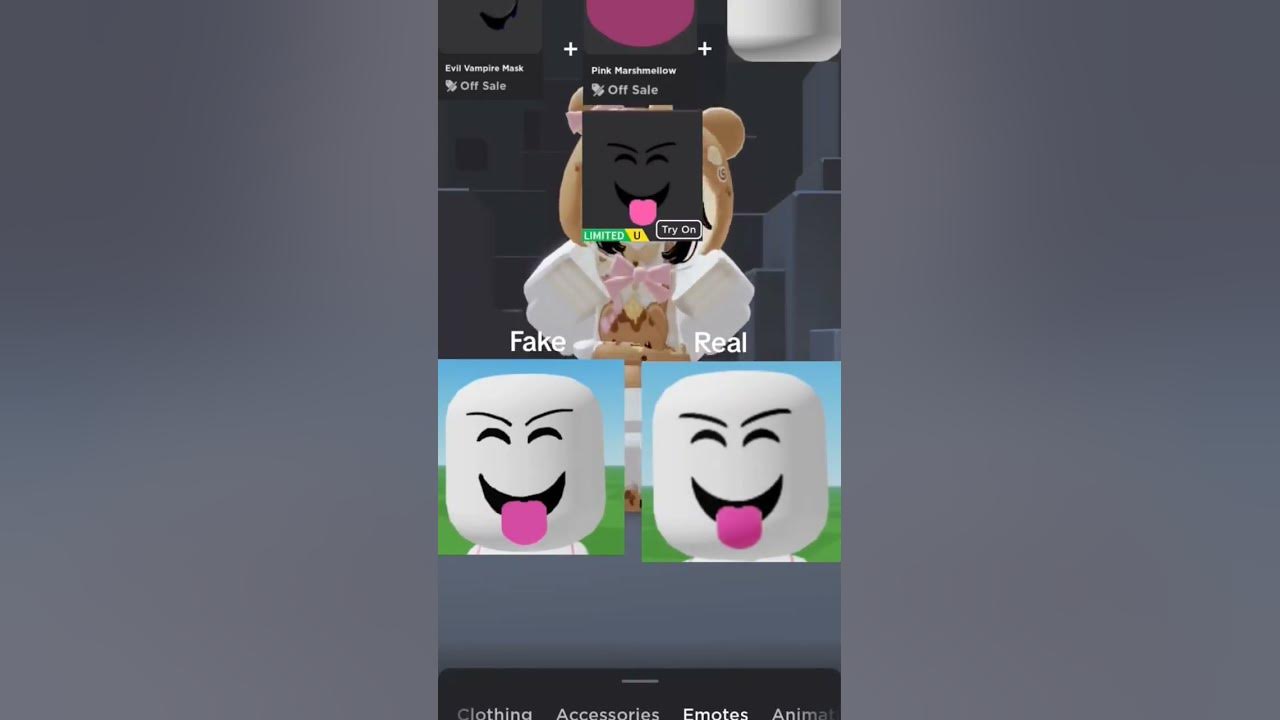 Fake Limited Faces For You 😍 #fyp #foryou #foryoupage #roblox