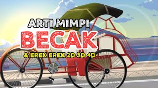ARTI MIMPI & EREK EREK BECAK 2D 3D 4D
