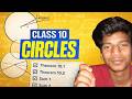 Class 10 Maths CIRCLES | Theorem 10.1 & 10.2 + Important Sums | Full Chapter Revision