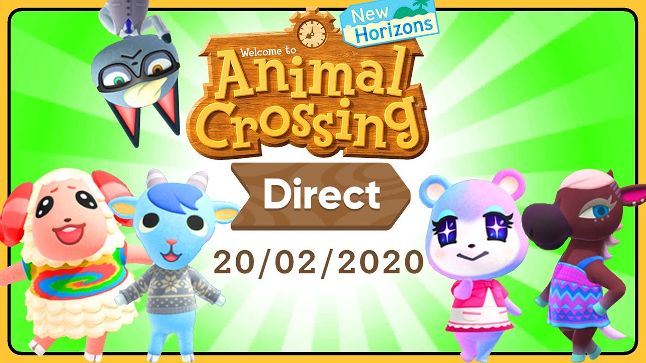ANIMAL CROSSING NEW HORIZONS DIRECT sur NINTENDO SWITCH RÉACTION FR ...