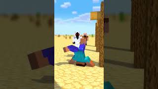 HELP Herobrine High Kick VS Entity VS Notch (Bones - Imagine Dragons) #herobrine #minecraft #shorts