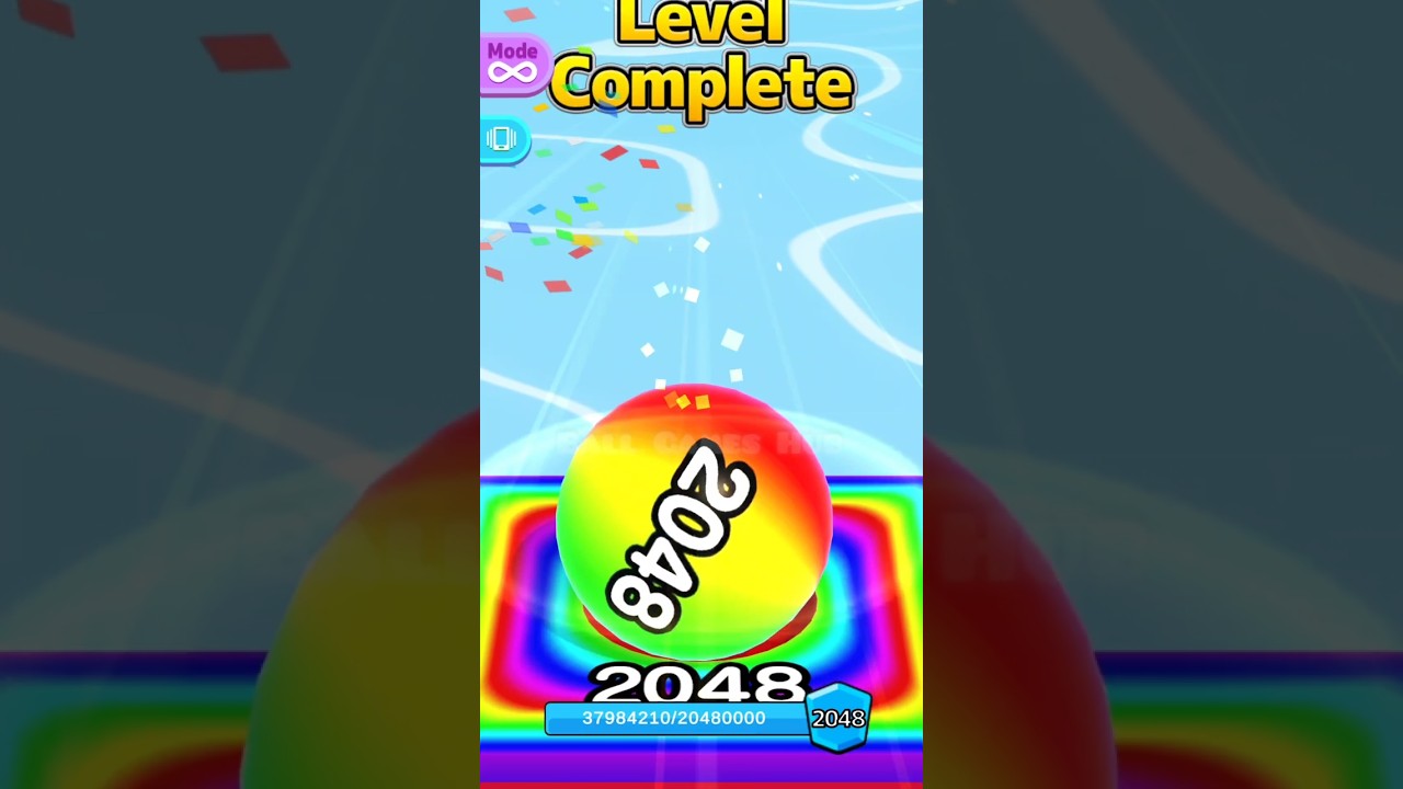 KING OF THE BALLS  | Big 2048 Rainbow Ball | Ball Run 2048 