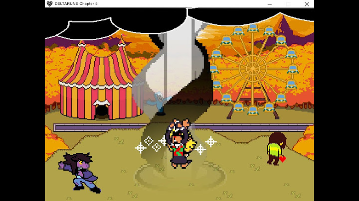 Noelle Creates Fountain - DELTARUNE Chapter 5 Ending