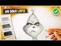 Cómo Dibujar el GRINCH con un solo Lápiz - Dibujemos juntos 
