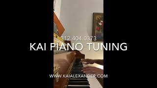 Kai Piano Tuning  Before & After Yamaha Brown Upright