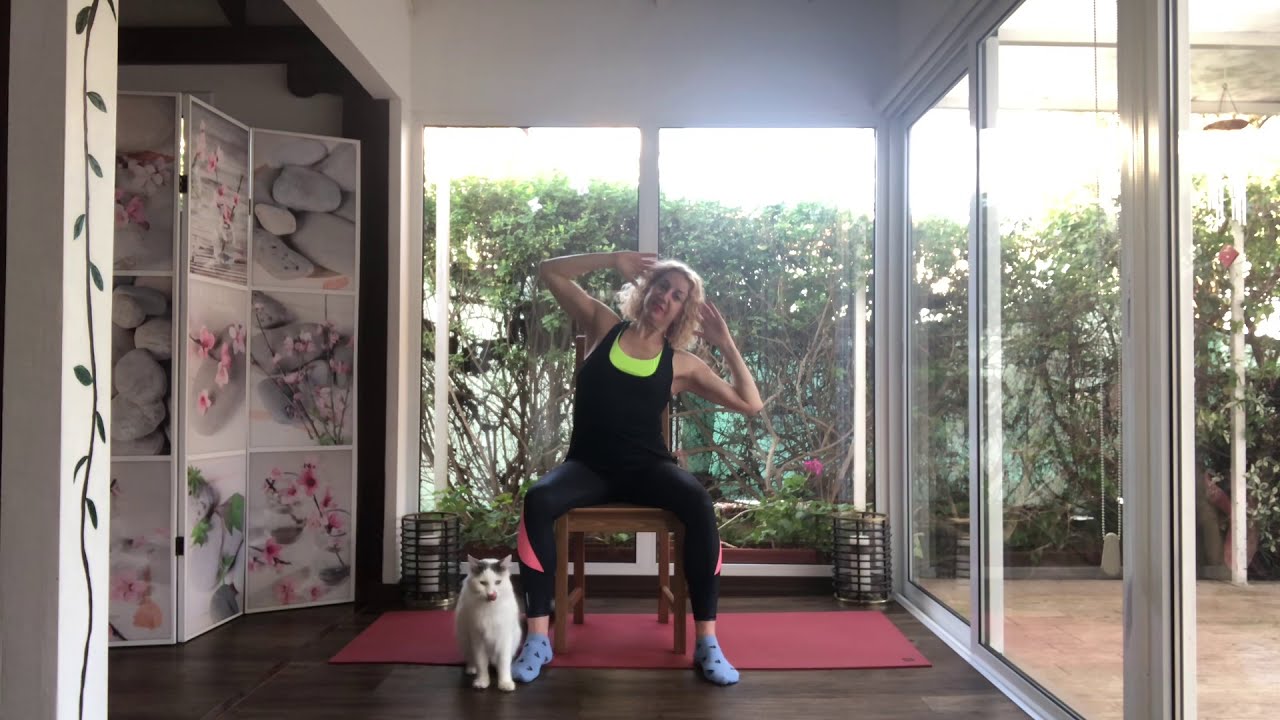 Chair Pilates for seniors YouTube