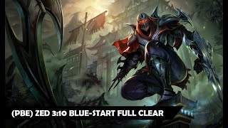 [Season 11.7 PBE] Zed Jungle Clear Guide | 3:09 Blue-Start Full Clear