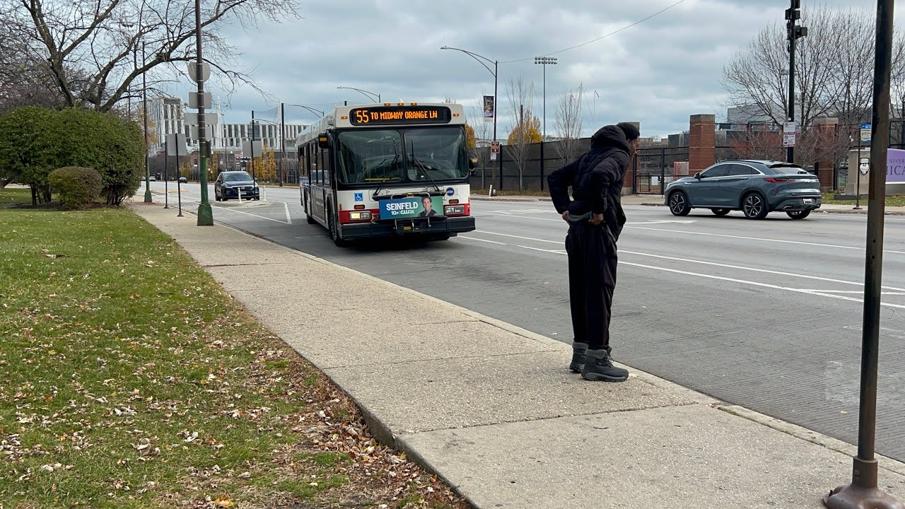 CTA Bus Ride On Route 55 Garfield From Cottage Grove To California CTA