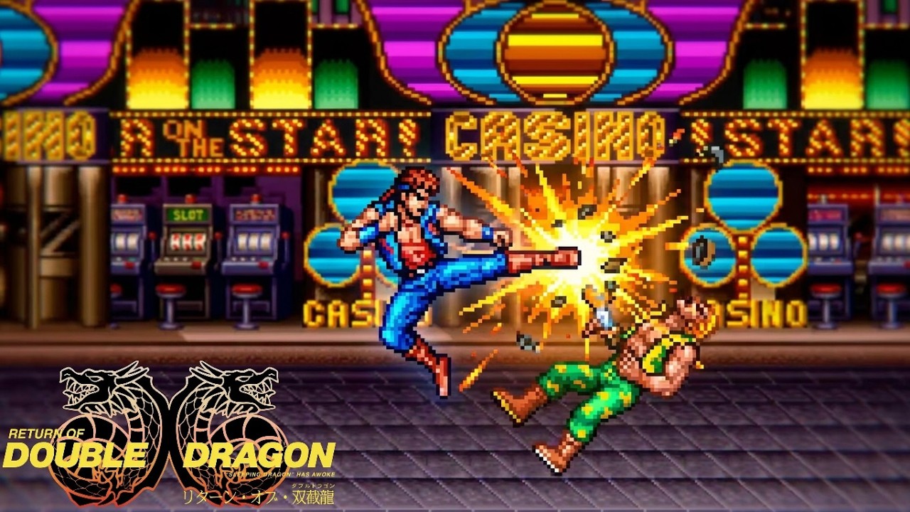 双截龍 リターン・オブ・ダブルドラゴン ステージ1 ラスベガス - YouTube