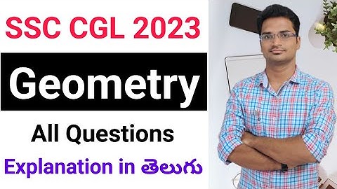 SSC CGL 2023 లో వచ్చిన GEOMETRY Questions & Solution | SSC CHSL | SSC MTS | SSC STENO |