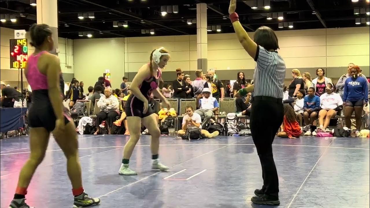 2023 AAU Scholastic National Duals 145lbsKendall Bibla vs Iy Jah Grant YouTube