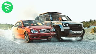 Dangerous Overtaking Car Crashes #7 - BeamNG Drive screenshot 5