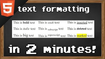 Learn HTML text formatting in 2 minutes 💬
