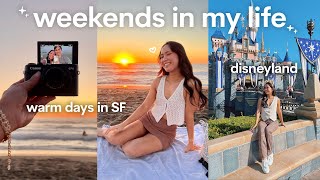 weekends in my life 💛 disneyland, beach sunsets, & dyeing my hair at home