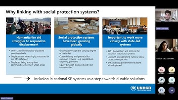 Social protection responses to forced displacement: recent approaches and field practices