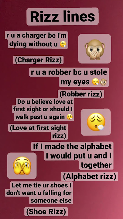 Rizz lines 😮‍💨🫣🙊