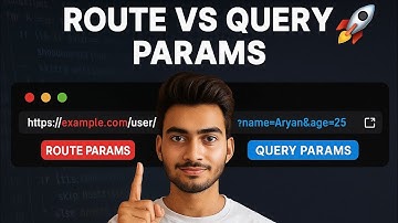 What is Route and Query parmas 