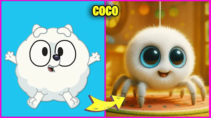 Bluey Characters As SPIDER 🕷️🐩+ Guess The Voice & Song Quiz + Their Favorite Drinks & More | Coco