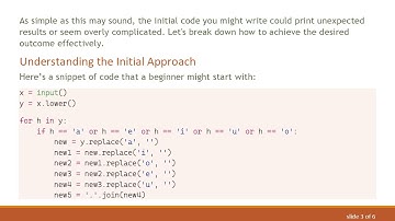 How to Remove Vowels and Add Dots in Python Strings