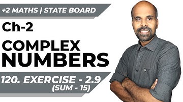 +2 | Ex - 2.9 Sum No. 15 | Complex Numbers | Class 12 | State Board | ram maths
