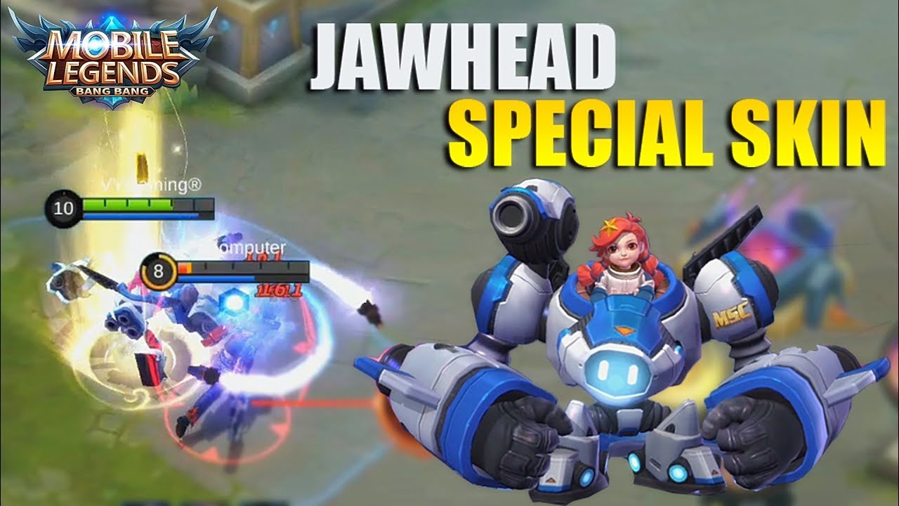 JAWHEAD SPACE EXPLORER SPECIAL MSC SKIN FIRST LOOK EFFECTS IN GAME MOBILE LEGENDS YouTube