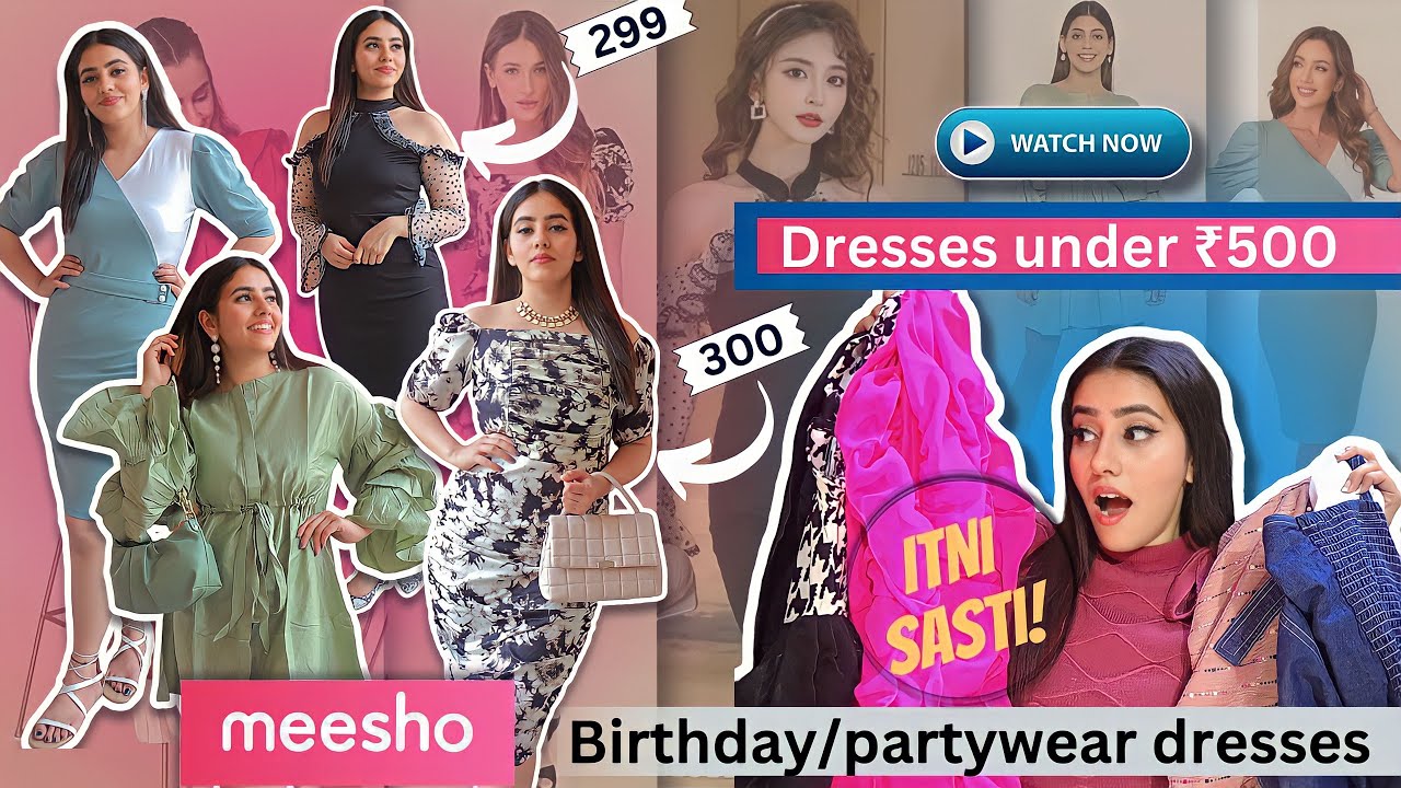 Trendy MEESHO Summer Maxi Dresses Haul Under Rs.500 || Cotton/Rayon Comfy  And Stylish Meesho Dresses - YouTube