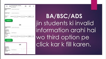 BA/BSc/ADS solution of invalid information for data updating method
