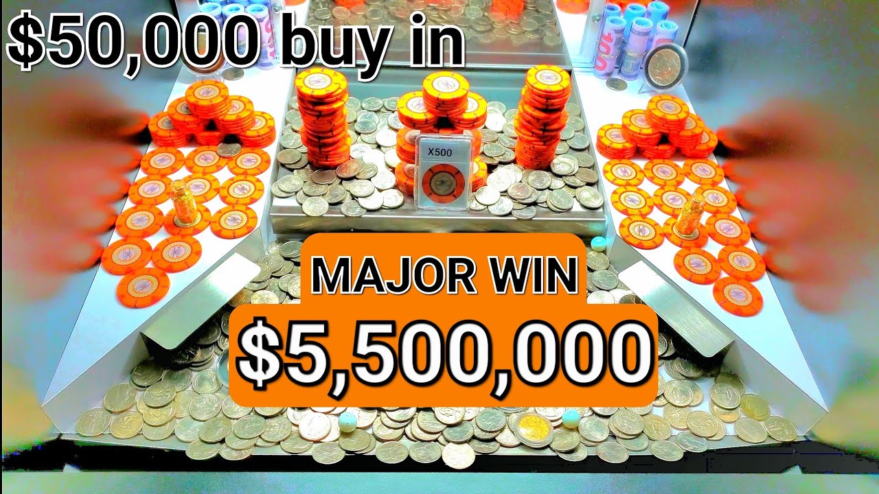 ️ Record Jackpot Win [MUST SEE] $50,000 Buy in! High Limit Coin Pusher ...