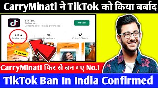 #carryminati ने tiktok को किया बर्बाद |
ban in india confirmed vs