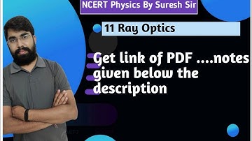 RBSE Physics 12th, 11 Ray Optics,get link of PDF notes given below the description