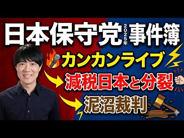 【日本保守党事件簿2025】減税日本と分裂、カンカンライブ、泥沼裁判…栄光と挫折、激動の1年を振り返る